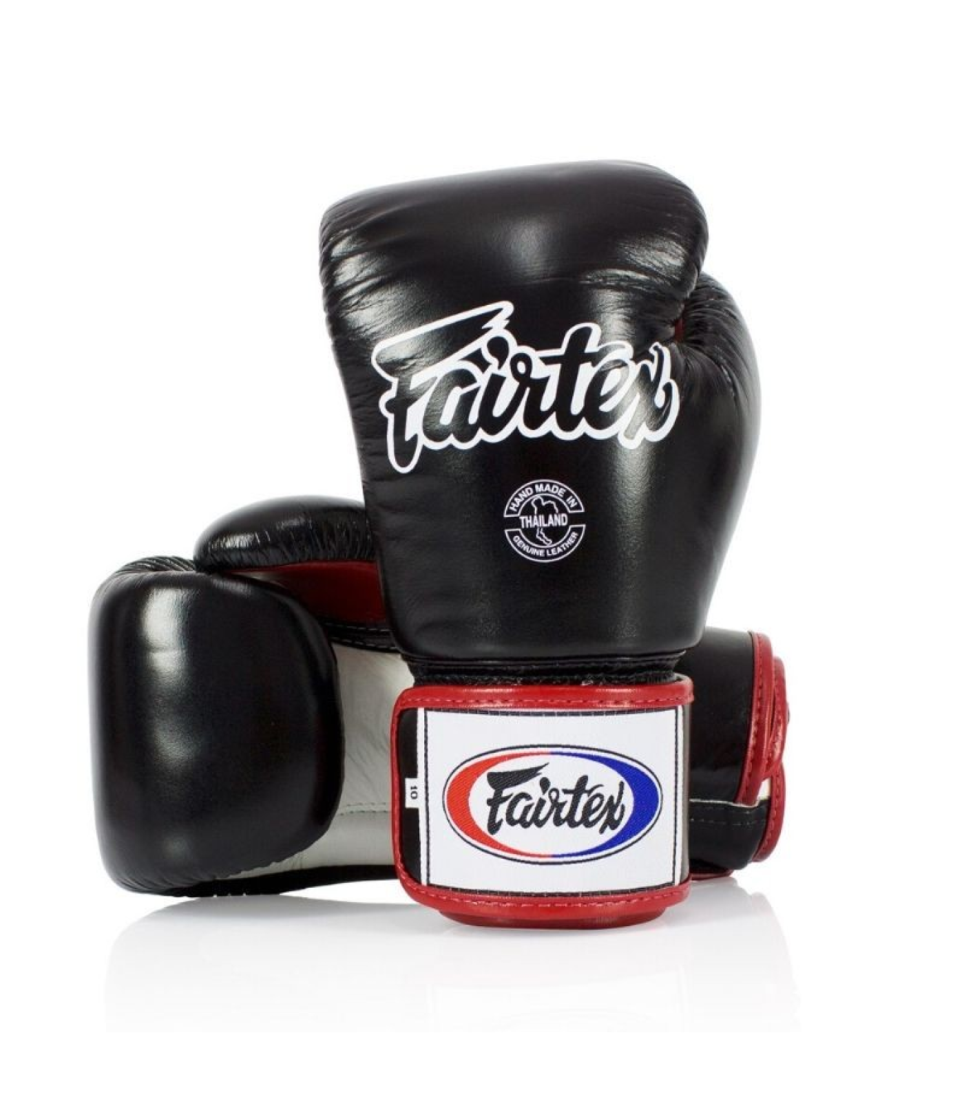 Боксови Ръкавици - Fairtex BGV1 Thai Boxing Gloves - Black/White/Red